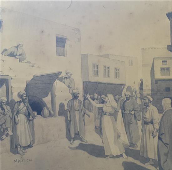 Framed study of an Arab Scene